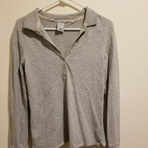 Old navy woman gray polo perfect fit stretch
